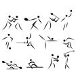 Summer sport icon set vector image