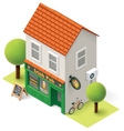Isometric pub Isometric pub vector image