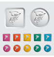 Tornado icon vector image