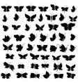 Butterfly silhouette vector image