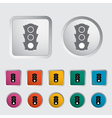 Traffic light icon vector image