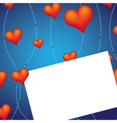 Valentines day greeting card vector image