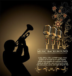 Music background vector image
