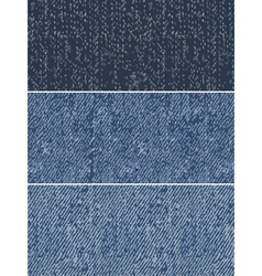 Denim swatches vector image