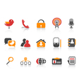 Simple social media icons vector image