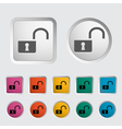 Unlock icon vector image