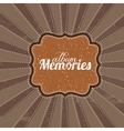 Beige vintage greetings vector image
