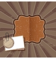 Beige vintage greetings vector image