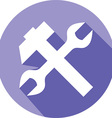 Hammer Wrench Icon Hammer Wrench Icon vector image