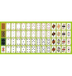 Set of playing cards vector image