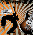 Rock musician on stage vector image