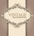 Vintage frame vector image