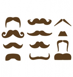 Mustaches vector image