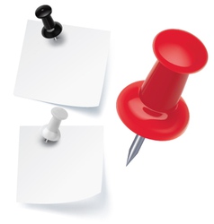 Pushpins vector image