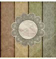 Seamless floral borders vector image