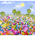 Flower airfield vector image
