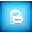 Speech bubble background vector image