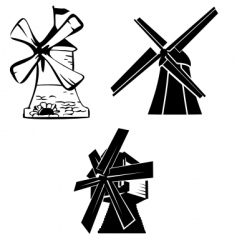 Wind mill vector image