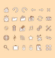 Minimalistic modern web icons set Minimalistic modern web icons set vector image