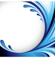 Blue splash background vector image