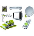 TV system vector image
