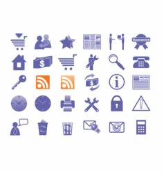 Internet and website vector image