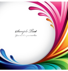 Colorful splash background vector image