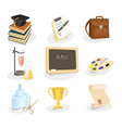 Education icon set vector image