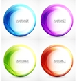 Swirl symbol icon background set vector image