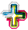 Technical typography vector image