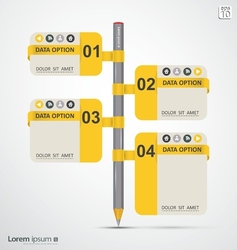 Modern clean template vector image