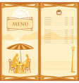 Menu sail vector image