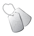 Dog tag vector image