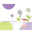 Greetings card vector image