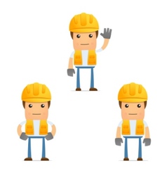 Cartoon construction worker Cartoon construction worker vector image