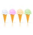Ice cream dessert vector image