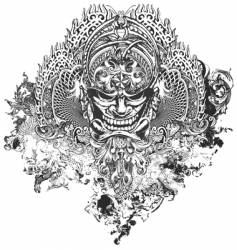 Nefarious apparel illustration vector image
