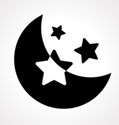 moon night vector image