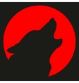 Avatar wolf and moon vector image