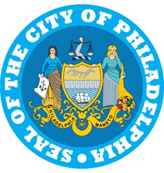 Philadelphia city seal vector image
