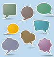 Collection speech bubbles vector image