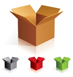 Cardboard boxes vector image