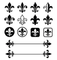 Fleur de lis - French symbol design Scouting vector image