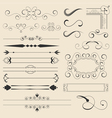 Calligraphic design elements vector image