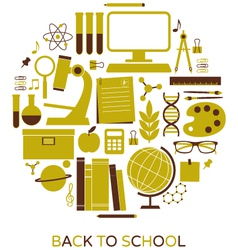 Back to school vector image