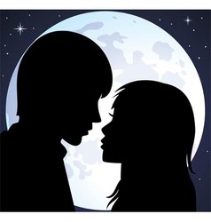 Young man and woman vector image