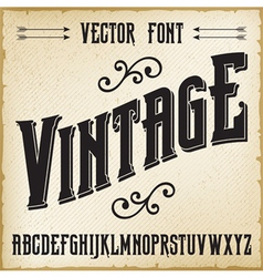 Vintage Alphabet vector image