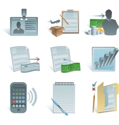 Accounting icons vector image