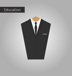 Black and white style icon mans jacket Black and white style icon mans jacket vector image