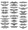 Tribal tattoo set vector image
